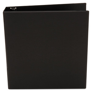 Universal Economy Non-View Round Ring Binder, 3 Rings, 1.5" Capacity, 11 X 8.5, Black