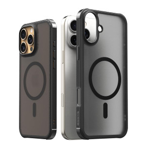 araree Duple M Armor for iPhone 16 Pro Max Case [Compatible with MagSafe] PC Translucent Matte Back & TPU Bumper Slim Shockproof Protective Cover, Ra