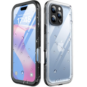 SPORTLINK for iPhone 16 Pro Max Case with Screen Protector,IP68 Underwater/6.6FT Military Dropproof/Dustproof/Heavy Duty Full Body Phone Case for App