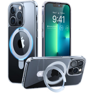 TORRAS Ultra-Magnetic Ostand for iPhone 16 Plus Case, [Compatible with MagSafe] [Flexible Stable Stand] Anti-Yellowing Military-Grade Protection Slim