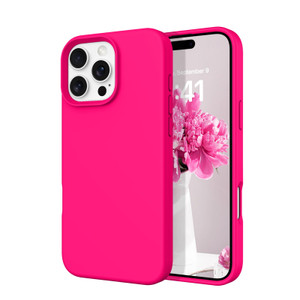 DOMAVER Case for iPhone 16 Pro 6.3'' Case Smooth Liquid Silicone Soft Gel Rubber Microfiber Lining Cushion Cover Shockproof Protective Phone Cases Co