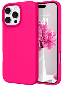 DOMAVER Case for iPhone 16 Pro Max 6.9'' Smooth Liquid Silicone Soft Gel Rubber Microfiber Lining Cushion Cover Shockproof Protective Phone Cases Com