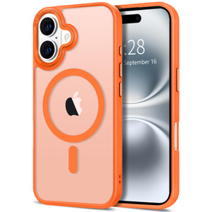 Hython Case for iPhone 16 Case Magnetic Translucent Matte Phone Cases 6.1" [Compatible with MagSafe] Thin Slim Fit Shockproof Bumper Hard Protective