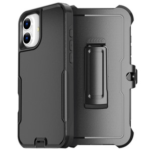 AICase for iPhone 16 Plus Case with Belt Clip,[Compatible MagSafe] Heavy Duty 20 FT Drop Protection Full Body Rugged Shockproof Military Protective T
