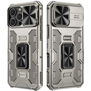 VEGO Kickstand Case for iPhone 16 ProMax,with Slide Camera Cover & Built-in 360° Rotate Ring Stand Magnetic Shockproof Cover iPhone 16 Pro Max Case 6