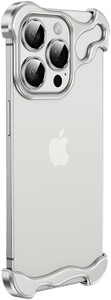 Doulings Frameless Series Designed for iPhone 16 Pro Case,Minimalist Protective Shock Absorption Aerospace Grade Aluminum Shells & Elastomer Inlays E