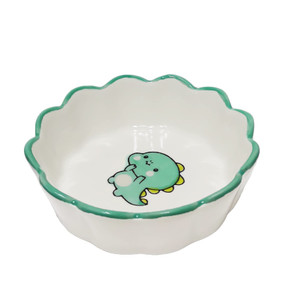 MaoYaMao Cute Dinosaur Paper Clip Holder Ceramic Paper Clips Dispenser Organizer for Desk