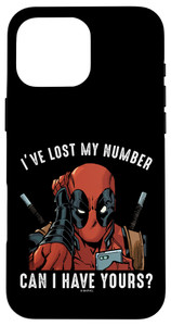 Marvel Deadpool I've Lost My Number Can I Have Yours Case for iPhone 16 Pro Max