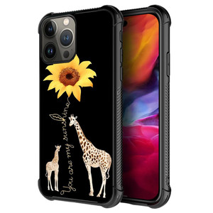 ZHEGAILIAN Case Compatible with iPhone 16 Pro Max,Giraffe Sunshine Cases for Boys/Girls,Fashion Pattern Design Drop Resistant Back Cover Soft TPU Bum
