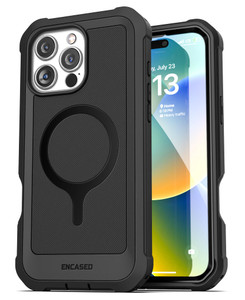 ENCASED Falcon Armor Designed for iPhone 16 PRO Case with Built-in Screen Protector - Compatible with MagSafe [Military Grade Protection] 360 Shockpr