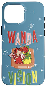 Marvel WandaVision Wanda & Vision Retro TV Artwork Case for iPhone 16 Pro Max