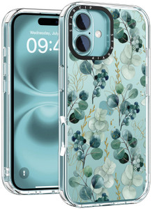 STARVIP Wildflower Phone Case for iPhone 16 Cute Trendy Aesthetic Floral Design for Women & Girls - Military-Grade Drop Protection - Clear Hard Shell