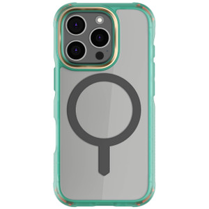 Ghostek Covert iPhone 16 Pro Clear Case - Compatible with MagSafe Accessories, Shockproof Silicone, Minimalist Phone Cover (6.3 Inch, Teal)