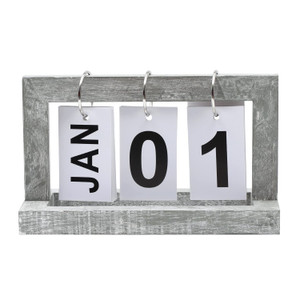 MITREL Desk Calendars for Office Flip Calendar,Perpetual Desktop Calendar 2025 Cute Small Flip Calendar, Memorial Day Recorder(Washed Gray)