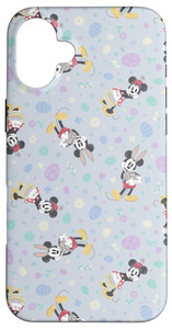 iPhone 16 Plus Disney Mickey & Minnie Mouse Spring Flowers and Easter Eggs Case