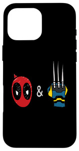 Marvel Studios Deadpool & Wolverine Mask & Claw Emoji Icons Case for iPhone 16 Pro Max