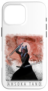 iPhone 16 Pro Max Star Wars: The Mandalorian Ahsoka Tano Painted Portrait R13 Case