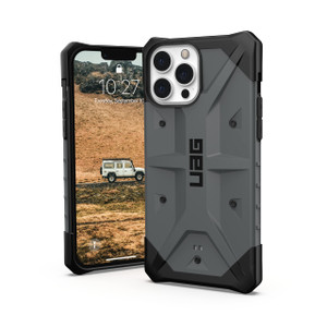 URBAN ARMOR GEAR UAG Designed for iPhone 13 Pro Max Case Grey Silver Rugged Lightweight Slim Shockproof Pathfinder Protective Cover, [6.7 inch Screen