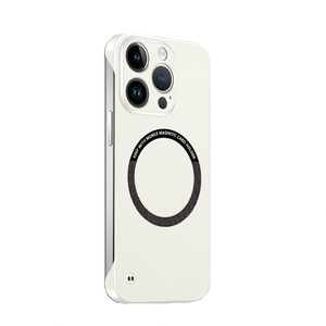 Casechics Compatible with iPhone Case,Frameless Slim Fit Design Ultra-Thin,Compatible with Magsafe & Wireless Charging,Hard Magnetic Shockproof Cover