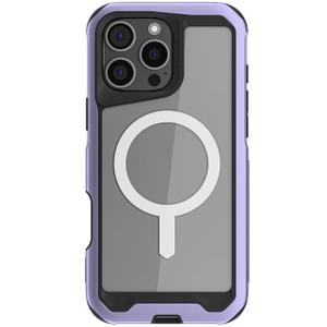 Ghostek Atomic Slim iPhone 16 Pro Max Case, Compatible with Apple MagSafe Accessories, Aluminum Metal Bumper, Shockproof Drop Protection (6.9 Inch, P