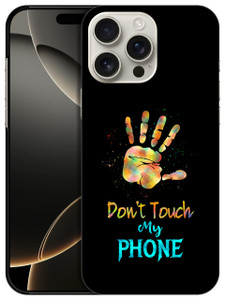 SuzaCase Back Case for iPhone 16 Pro, iPhone 16 Pro Case with Stylish Don't Touch My Palm Print Design Printed Cute, Sleek Durable Hardshell Protecti