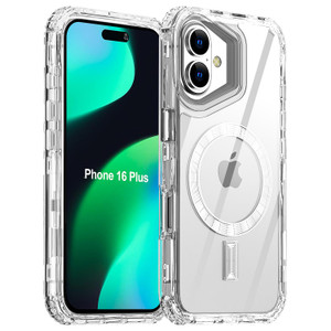 AICase for iPhone 16 Plus Case,Clear Built for MagSafe,3 in 1 Heavy Duty Drop Protection Rugged Shockproof/Drop/Dust Proof 3-Layer Protective Durable