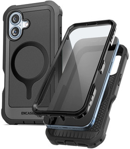 ENCASED Compatible with iPhone 16 Plus Case with Built-in Screen Protector [Compatible with MagSafe] Military Grade Protection, 360 Rugged Full-Body