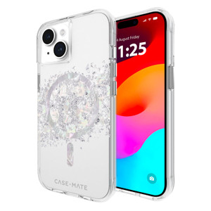 Case-Mate iPhone 15 Case - Touch of Pearl [12ft Drop Protection] [Compatible with MagSafe] Magnetic Cover with Cute Bling Sparkle for iPhone 15 6.1",