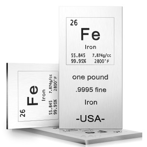 Landhoow Copper Metal Bar 1lb Laser Engraved. 999 Pure Bullion Bar Paper Weights for Office Metal Paperweight with Chemistry Element for Collectible