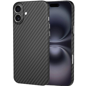 X-level Designed for iPhone 16 Plus Case, Flexible Carbon Fiber Slim Fit Shockproof Lightweight Phone Cover Thin Matte Anti-Scratch Protective Case f