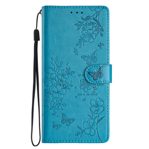 SUPWALL Degisned for iPhone 16 Plus Case Butterfly Flower Pattern Leather Folio Cover with Card Holder Kickstand, Magnetic Flip Case Flexible Soft TP