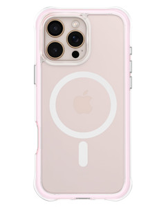 ORNARTO Air Case for iPhone 16 Pro Max Clear, Compatible with MagSafe, Military-Grade Drop Protection Cover with Built-in Air-Pink