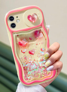 Toycamp for iPhone 16 Pro Case 6.3 Inch - Women Girls Cute Phone Cover Hearts with Sliding Camera Cover Glitter Fashion Teens Girly Pretty Design Flo