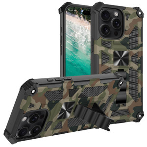 Eilkmcre for iPhone 16 Plus Case 6.7 Inch 2024, Camouflage Design Phone Case with Built-in Kickstand Heavy Duty Shockproof Military Grade Camo Protec