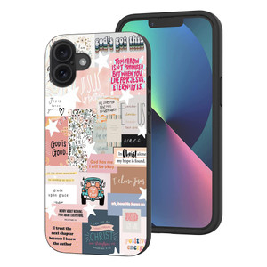 HUIYUEKUAI Compatible with iPhone 16 Plus Case, Aesthetic Christian Jesus God Collage Shockproof Protective Cover Case for Women Girls