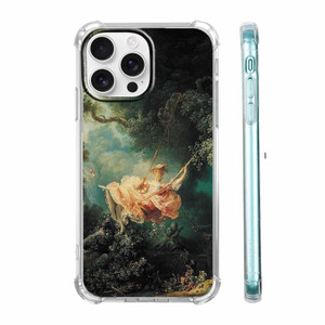 Tobelint Case for iPhone 16 Pro with Renaissance Classic Art Design,Vintage Aesthetic Rococo Art Pattern for Men Women,Clear Slim Soft TPU Bumper Cas