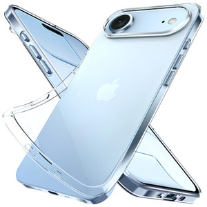 Silicone Clear for Apple iPhone Air Case. Soft Slim-Fit Transparent TPU Silicone Apple iPhone 17 Air Phone Case Cover. Ultra-Thin Design with a Comfo