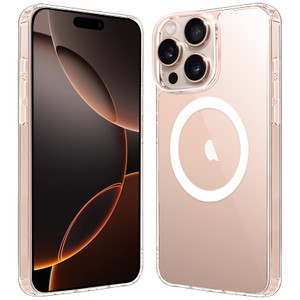 Hsefo Magnetic Case for iPhone 16 Pro Max Case 6.9-Inch, Compatible with MagSafe Wireless Charging, Transparent Anti-Scratch Back Shockproof Slim Thi