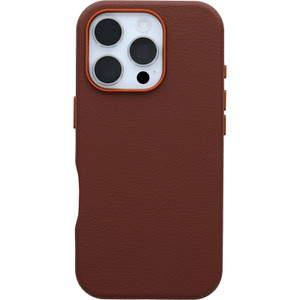 OtterBox iPhone 16 Pro Symmetry Series Cactus Leather for MagSafe - Rich Adobe Brown