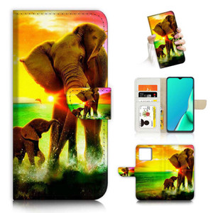for iPhone 16 Pro, Designed Flip Wallet Phone Case Cover, A21690 Elephant Family 21690