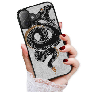 AjourTek for iPhone 16 Plus, Durable Protective Soft Back Case Phone Cover, HOT13063 Tribal Snake