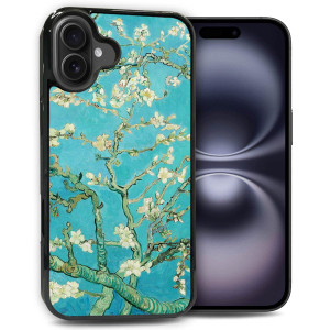AjourTek for iPhone 16 Plus, Durable Protective Soft Back Case Phone Cover, HOT13709 Van Gogh Almond Blossom 13709