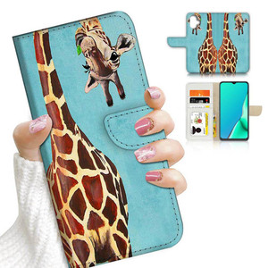 AJOURTEK for iPhone 16 Plus, Designed Flip Wallet Phone Case Cover, A4131 Funny Giraffe