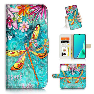 for iPhone 16 Pro Max, Designed Flip Wallet Phone Case Cover, A21095 Flower Dragonfly 21095