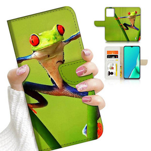 for iPhone 16 Pro, Designed Flip Wallet Phone Case Cover, A20383 Green Frog