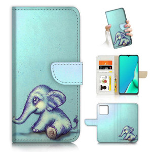 Ajourtek for iPhone 16 Pro, Designed Flip Wallet Phone Case Cover, A8130 Blue Baby Elephant 8130