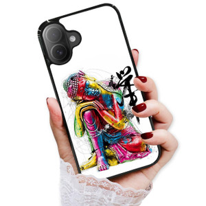 AjourTek for iPhone 16, Durable Protective Soft Back Case Phone Cover, HOT12063 Buddha