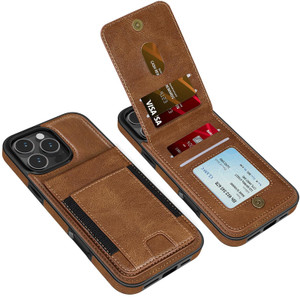 LOHASIC for iPhone 16 Pro Max Wallet Leather Case, Elegant PU Leather with RFID Flip Card Slots Kickstand Magnetic Clasp Durable Shockproof Protectiv