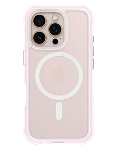 ORNARTO Air Case for iPhone 16 Pro Clear, Compatible with MagSafe, Military-Grade Drop Protection Cover with Built-in Air, Pink