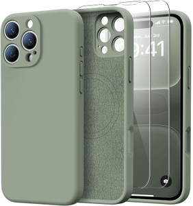 Kiresen for iPhone 16 Pro Max Case with 2 Screen Protectors - Compatible with Magsafe - Upgraded Camera Protection - Liquid Silicone Protective Phone